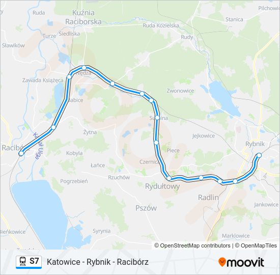 S7 train Line Map