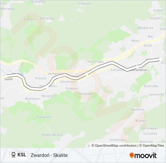 KSL train Line Map