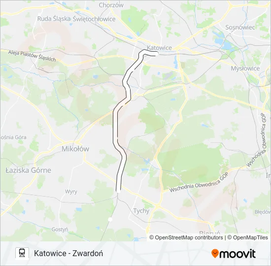 Поезд SPRINTER: карта маршрута