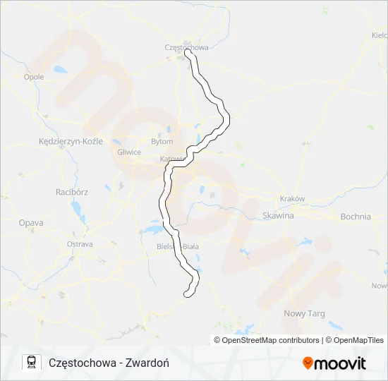 Поезд SPRINTER: карта маршрута