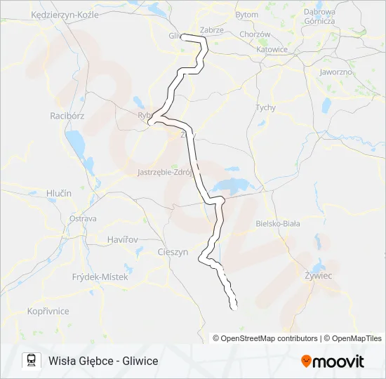Поезд SPRINTER: карта маршрута