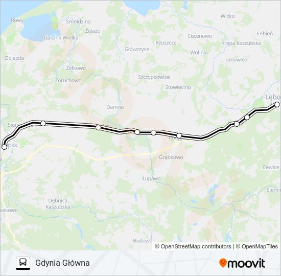 ZKA REG 0 bus Line Map