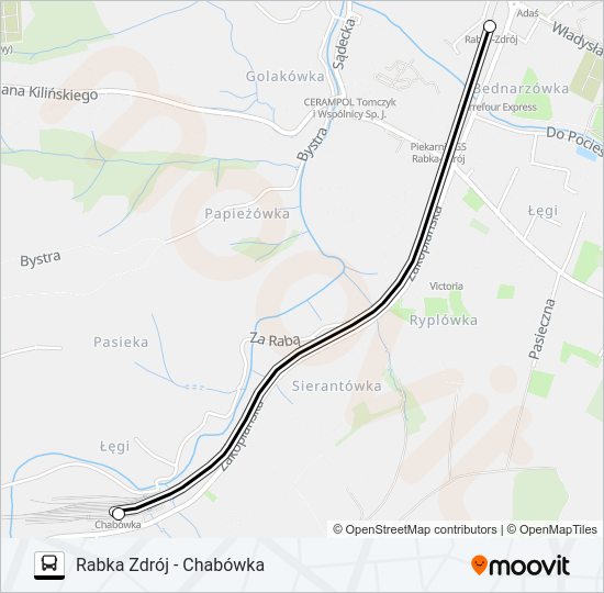 ZKA REG 0 bus Line Map