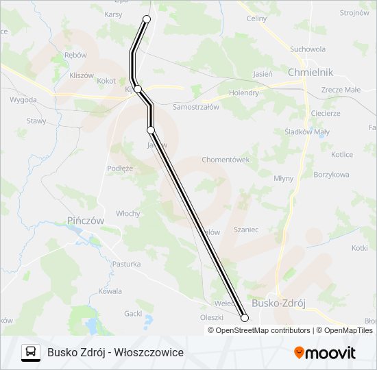 ZKA REG 0 bus Line Map