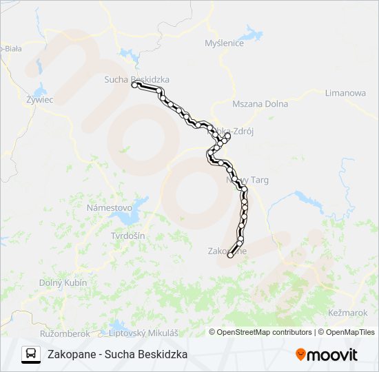 ZKA REG 0 bus Line Map