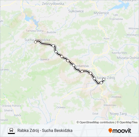 ZKA REG 0 bus Line Map