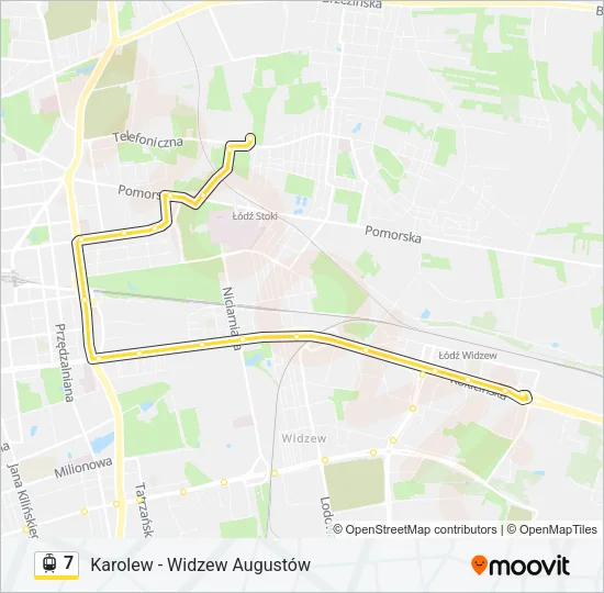 7 Light Rail Line Map