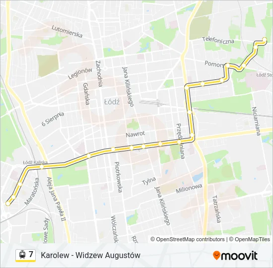 7 Light Rail Line Map