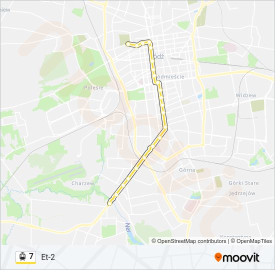 7 light rail Line Map