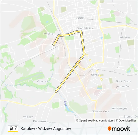 7 Light Rail Line Map