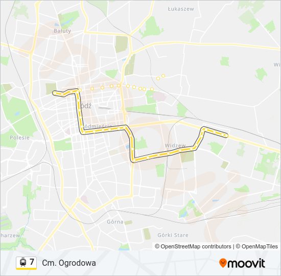 7 light rail Line Map