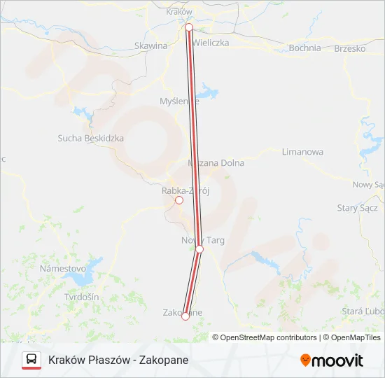 ZKA EIC 1350 Bus Line Map