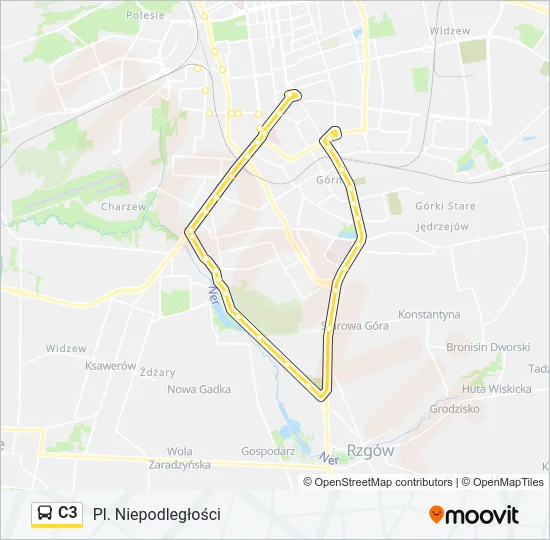 C3 Bus Line Map
