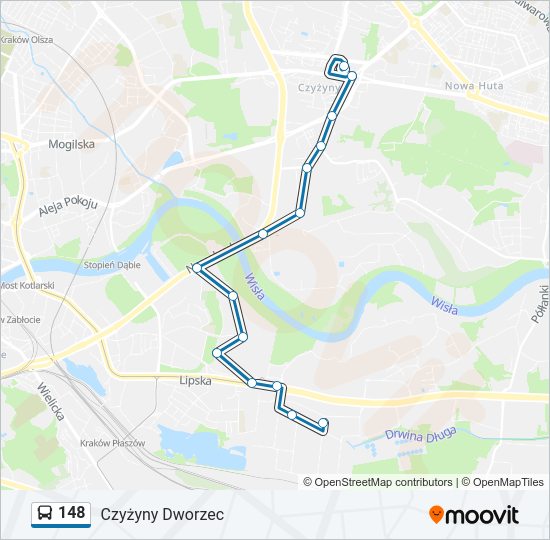 148 Bus Line Map