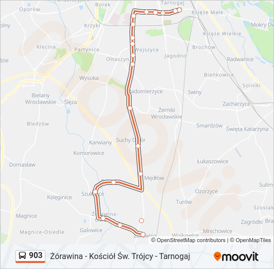 903 bus Line Map