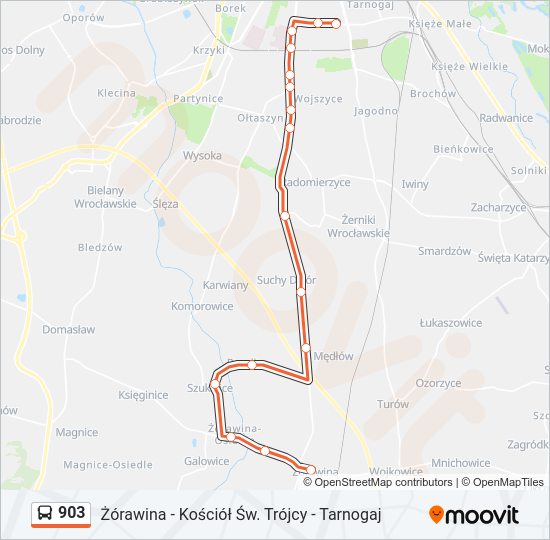 903 bus Line Map