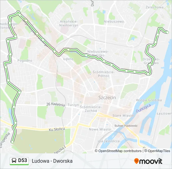 D53 Bus Line Map