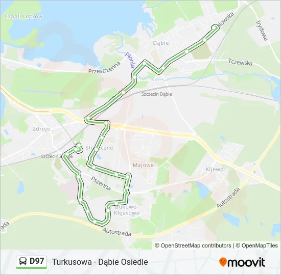 D97 Bus Line Map