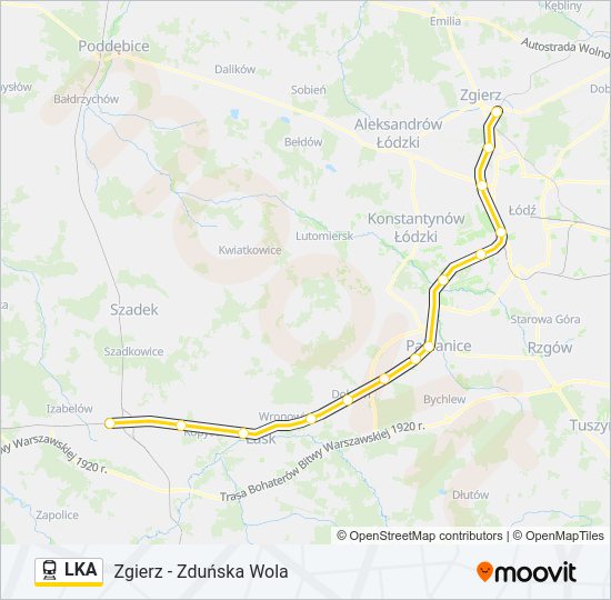 LKA train Line Map