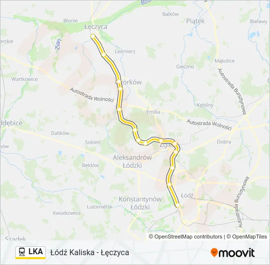 LKA Train Line Map