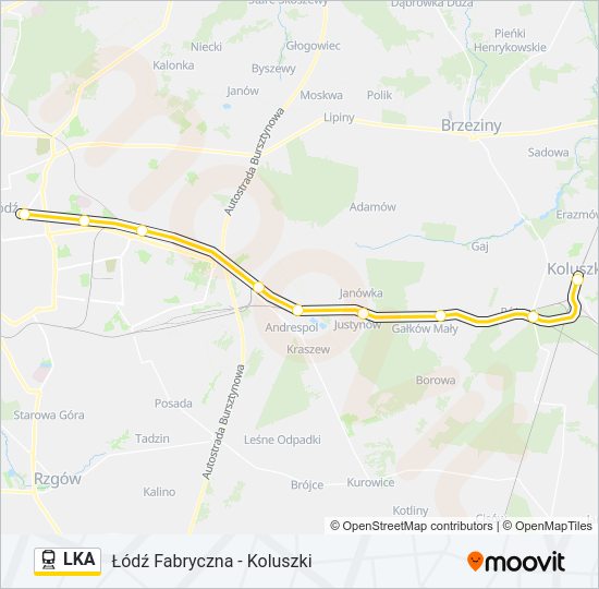 LKA train Line Map