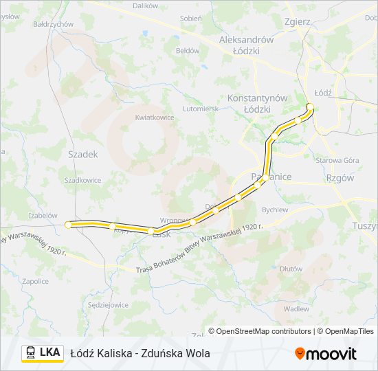 LKA Train Line Map