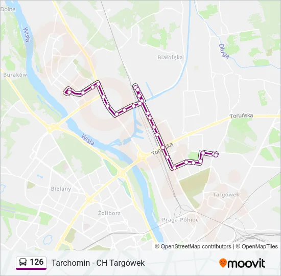 126 Bus Line Map