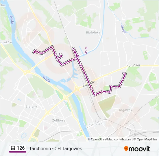126 Bus Line Map