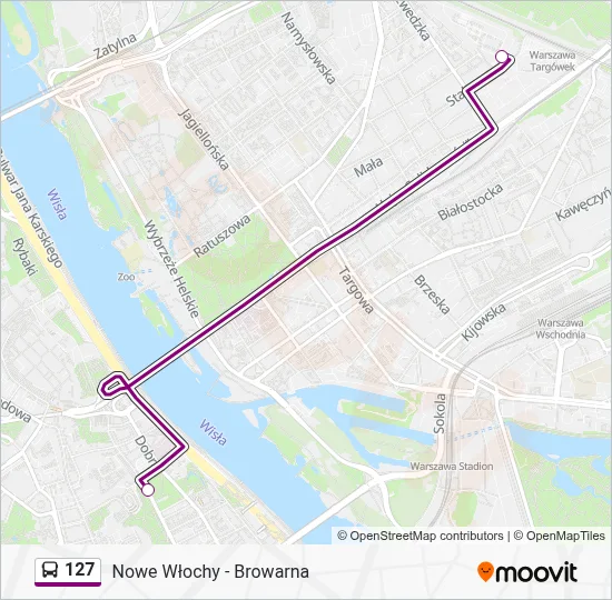 127 Route: Schedules, Stops & Maps - Browarna (Updated)