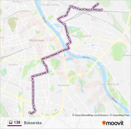 Автобус 138: карта маршрута