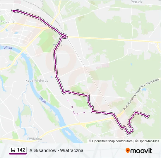 142 Bus Line Map