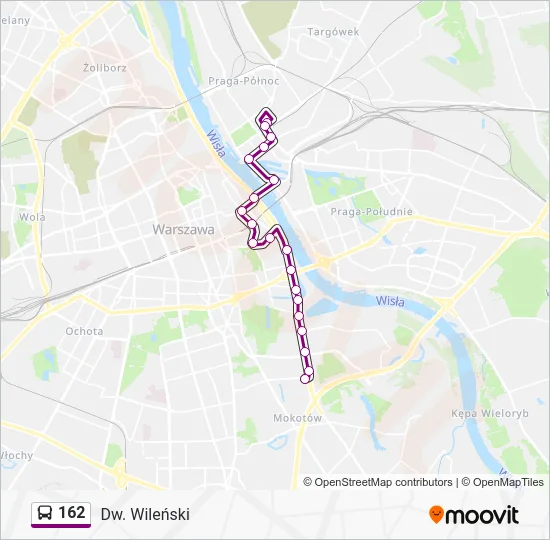 Автобус 162: карта маршрута