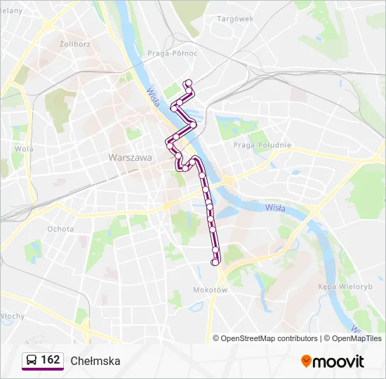 Автобус 162: карта маршрута