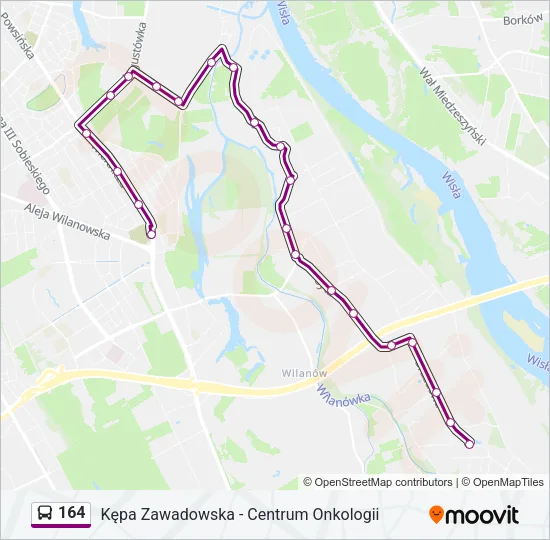 164 Bus Line Map