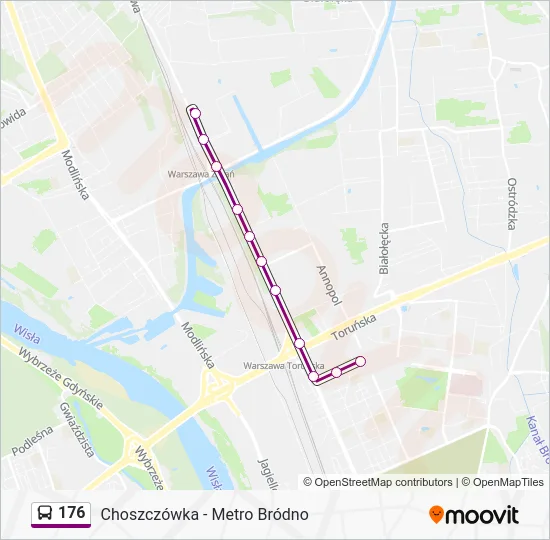 Автобус 176: карта маршрута