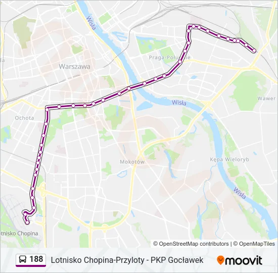 188 Bus Line Map