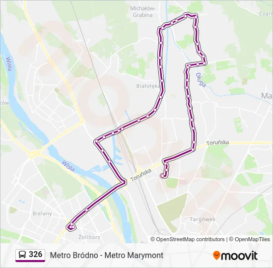 Автобус 326: карта маршрута