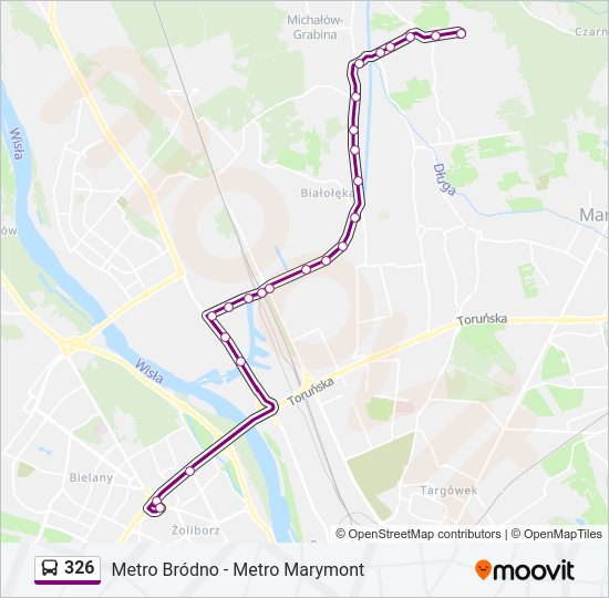 326 bus Line Map