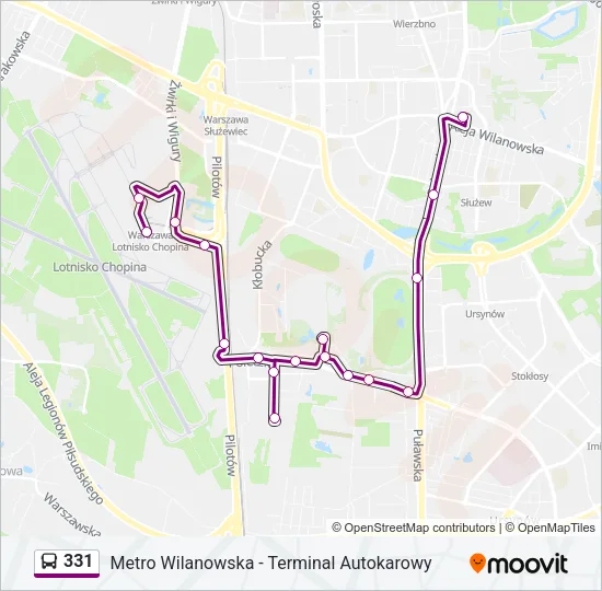 331 Bus Line Map