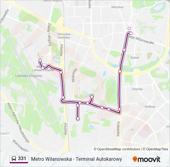 331 Bus Line Map