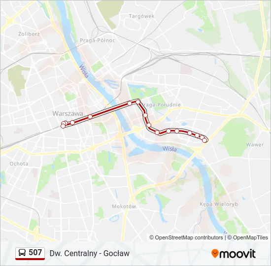 507 Bus Line Map
