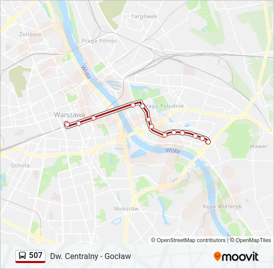 507 Bus Line Map