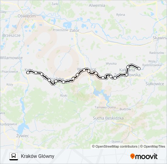 Автобус ZKA REG 0: карта маршрута