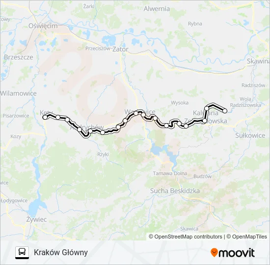 Автобус ZKA REG 0: карта маршрута