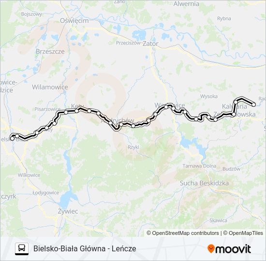 ZKA REG 0 bus Line Map