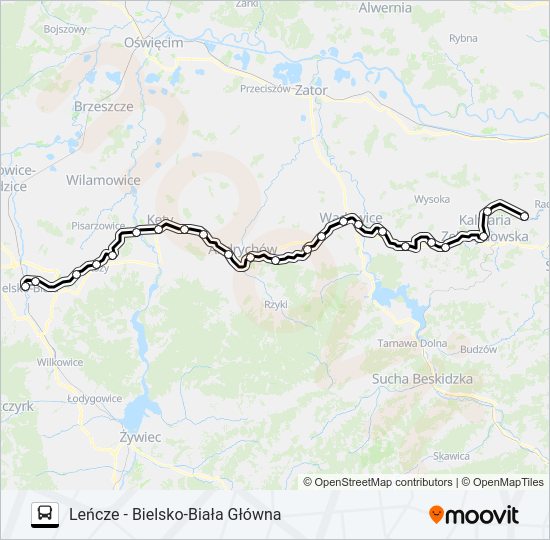 ZKA REG 1 bus Line Map