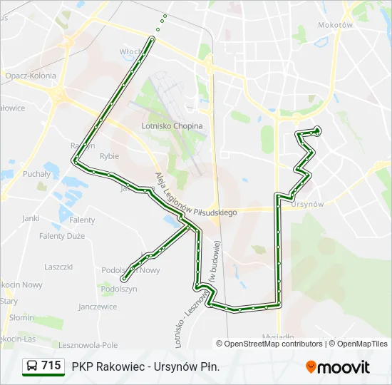 715 Bus Line Map