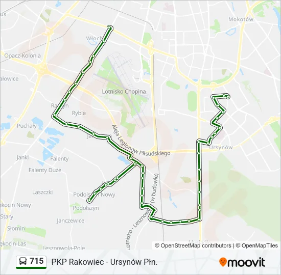 715 Bus Line Map
