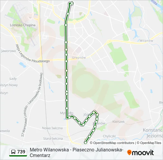 739 Bus Line Map