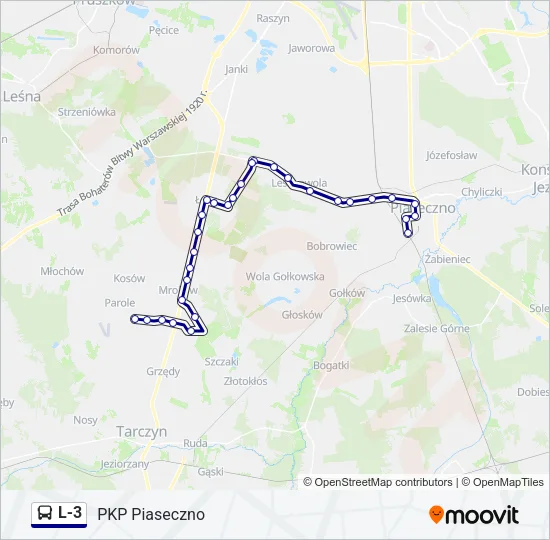 L-3 Bus Line Map